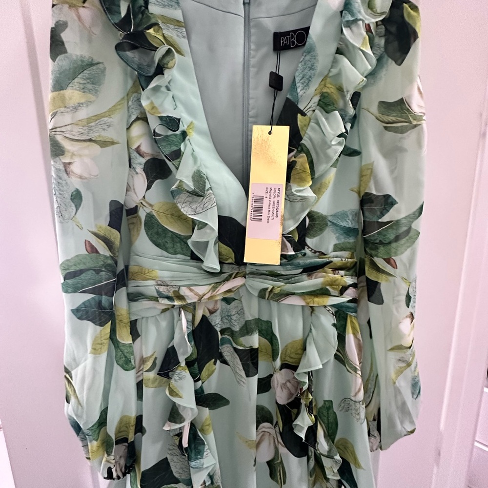 PatBO Green Floral Women's Dress